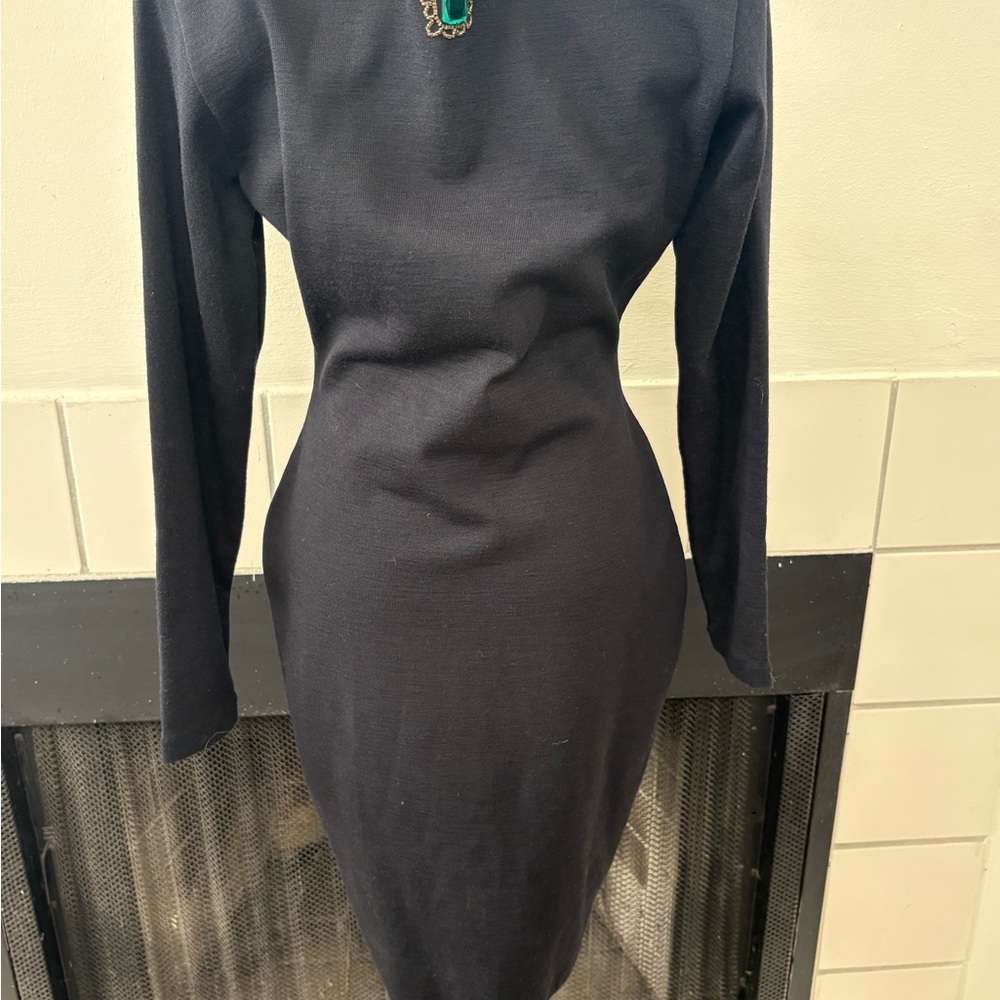 VTG Fusion Brand Black Embellished Dress - Picture 3 of 5